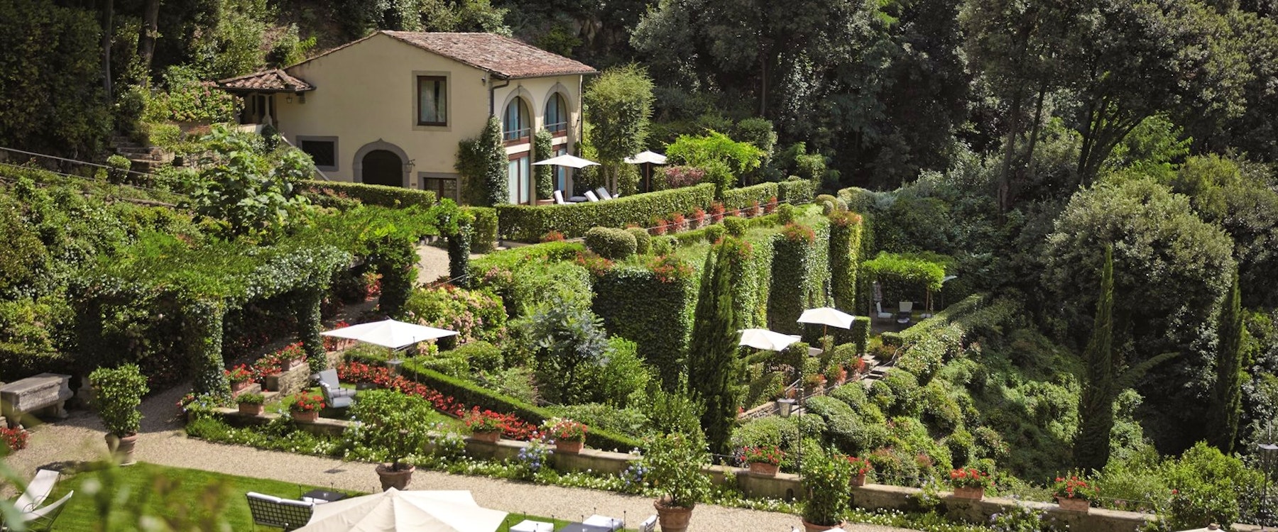 Beautiful Grounds of Villa San Michele, A Belmond Hotel, Florence, Italy