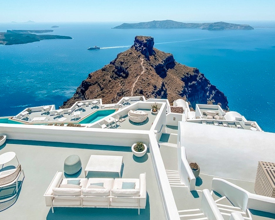 villa swimming pool grace santorini auberge resorts collection santorini greece