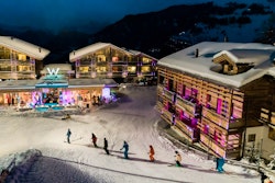 Night Skiing at W Verbier, Switzerland