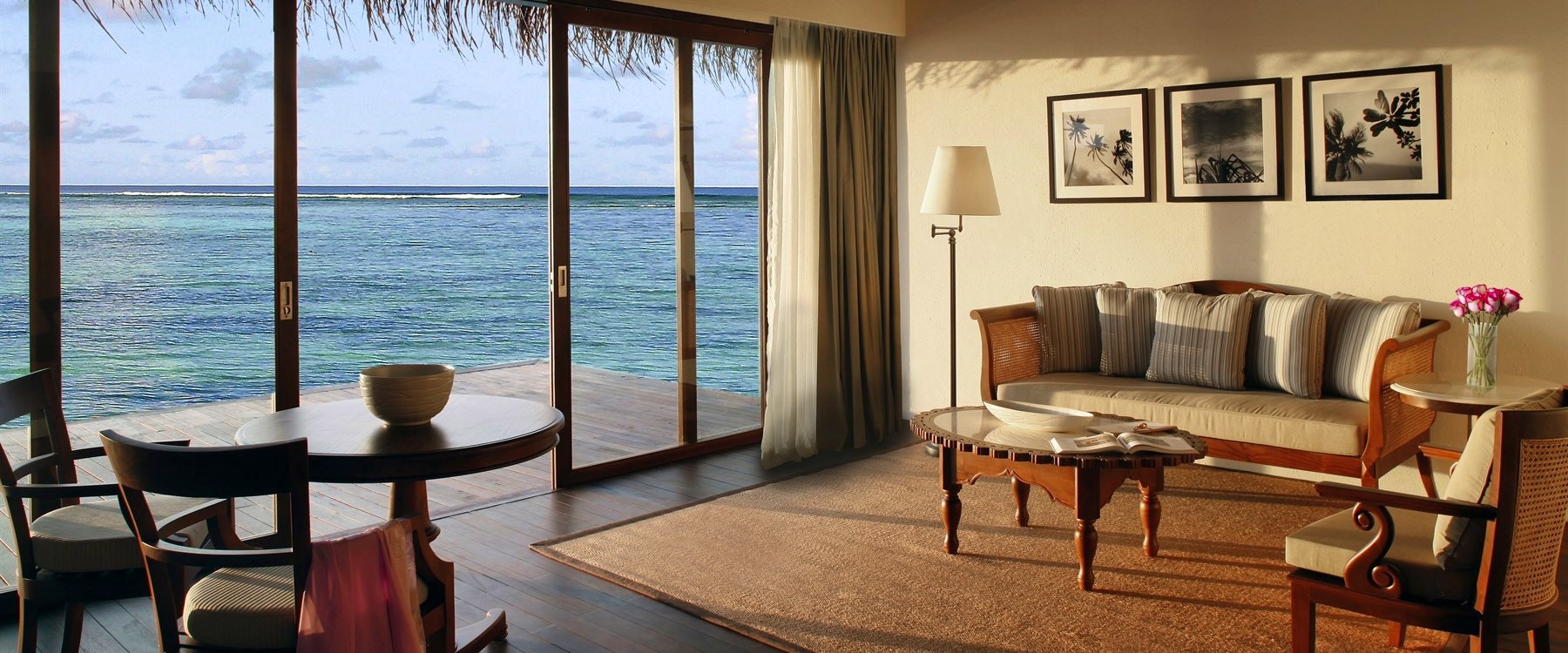 Water Villa Living Area at The Residence Maldives, Indian Ocean 