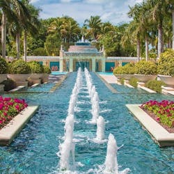 waterfall fountain at hyatt regency coconut point resort spa