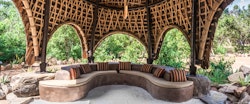 welcome area at Wild Coast Tented Lodge, Yala National Park
