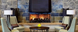 Lobby Fireplace At Westin Resort & Spa Whistler