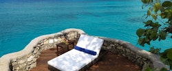 Private terrace in the White Suite at Jamaica Inn, Jamaica
