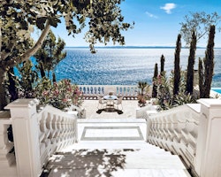 White Villa Terrace, Danai Beach Resort & Villas, Halkidiki, Greece
