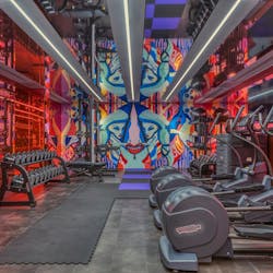 The gym at Hotel W Ibiza, Spain
