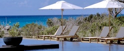 Sun loungers at Amanyara, Turks and Caicos