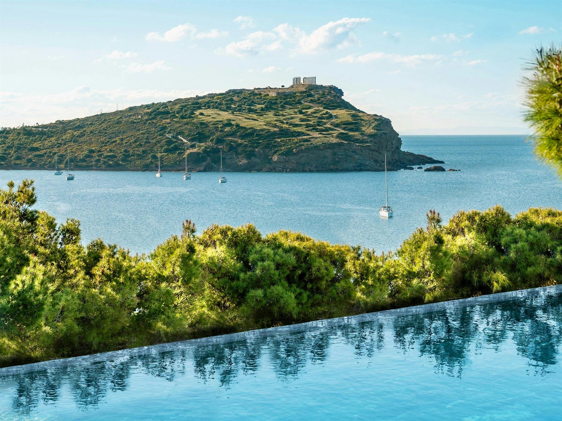 Luxury Pool, Cape Sounio, A Grecotel Resort to Live, Athens, Greece