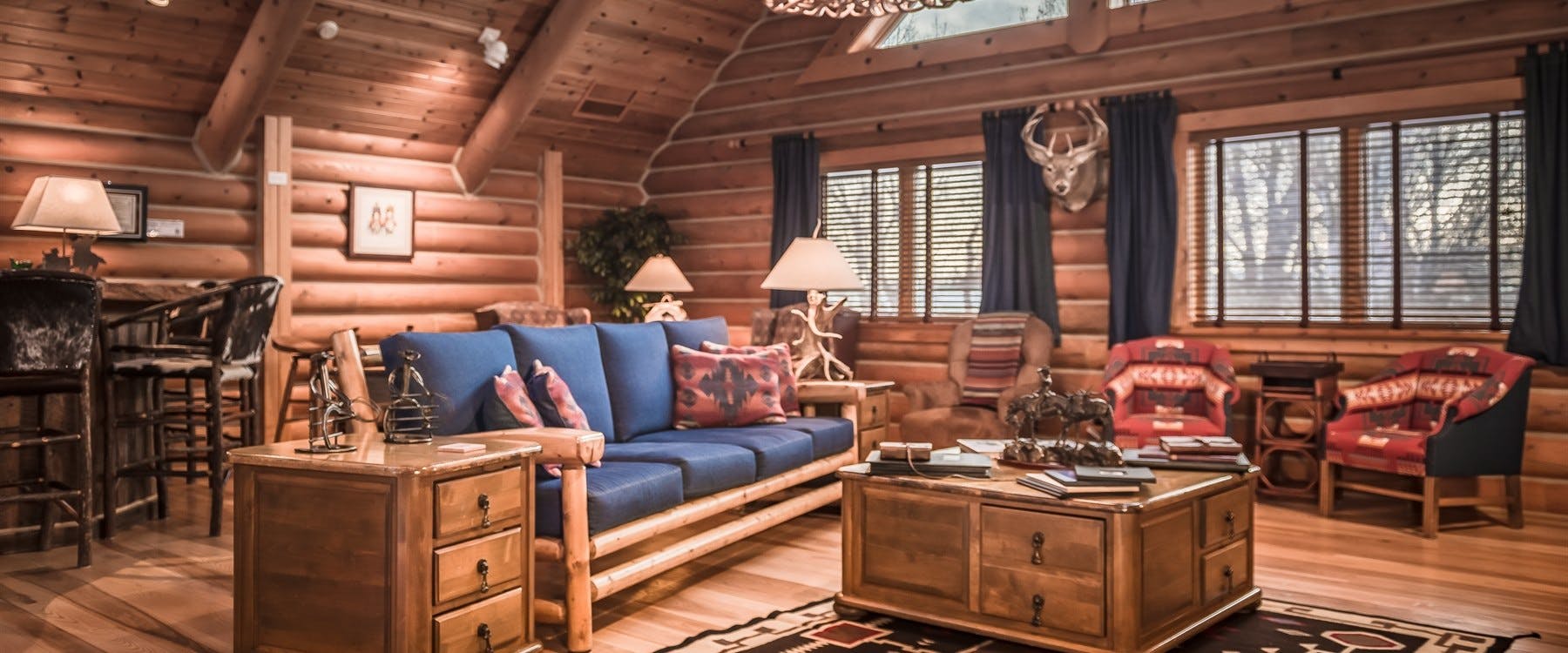 Main Lodge Interior at The Hideout Lodge and Guest Ranch