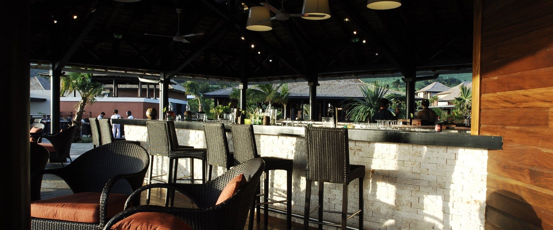 Dining area at Pool area at Palm Hotel & Spa, Reunion Island 