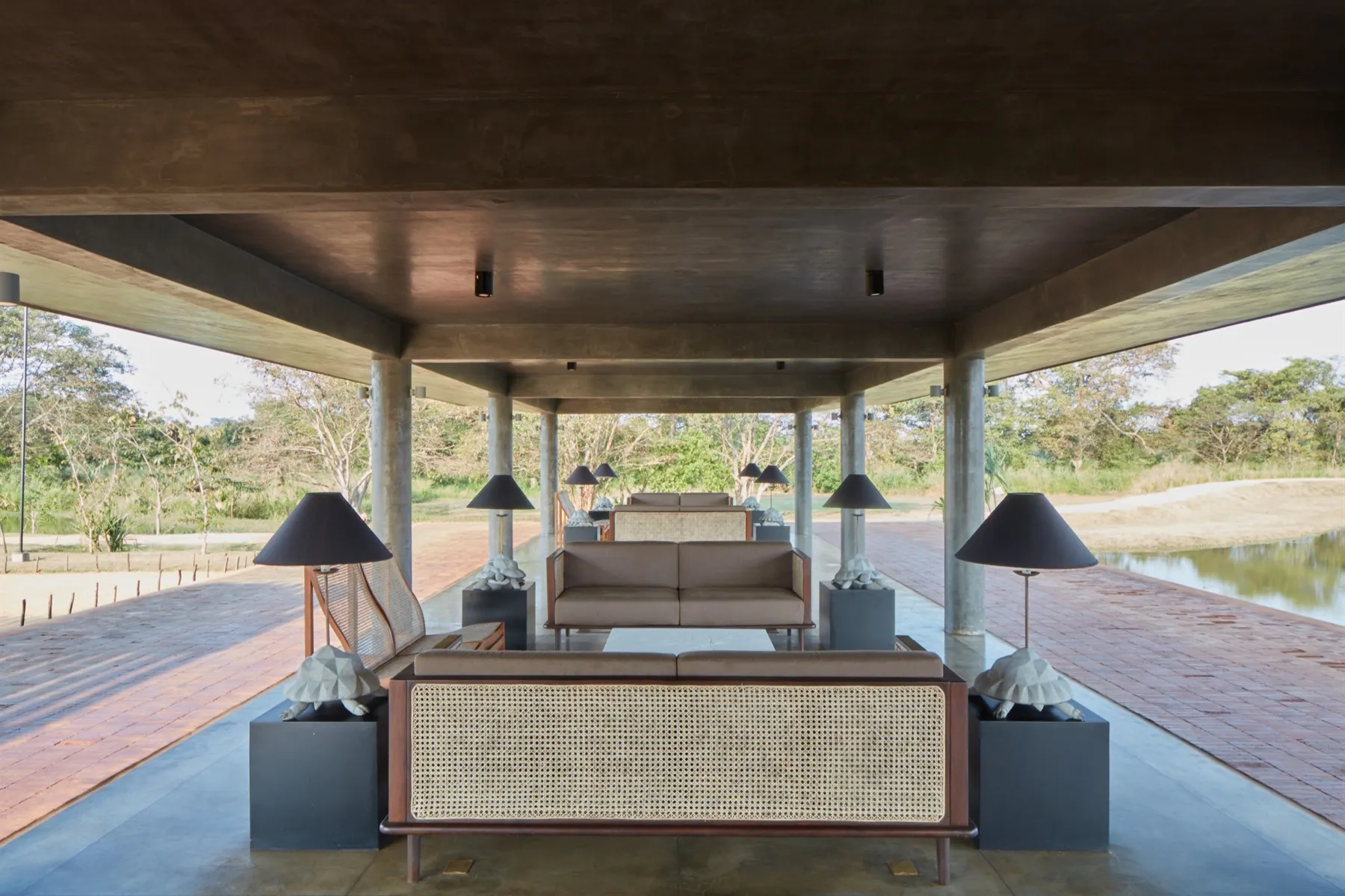 Lounge Area, Water Garden, Sigiriya, Sri Lanka