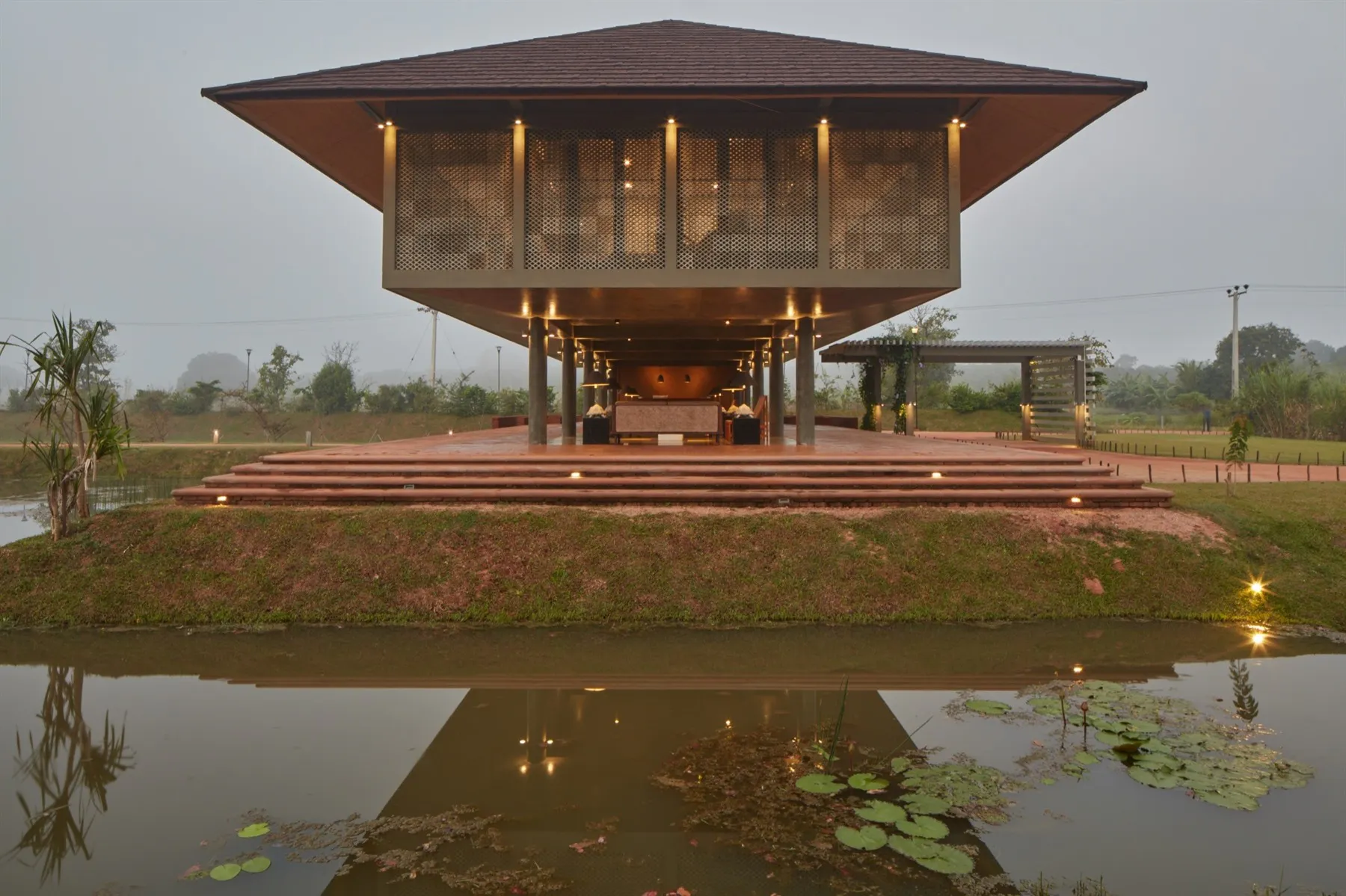 Exterior View of Hotel, Water Garden, Sigiriya, Sri Lanka