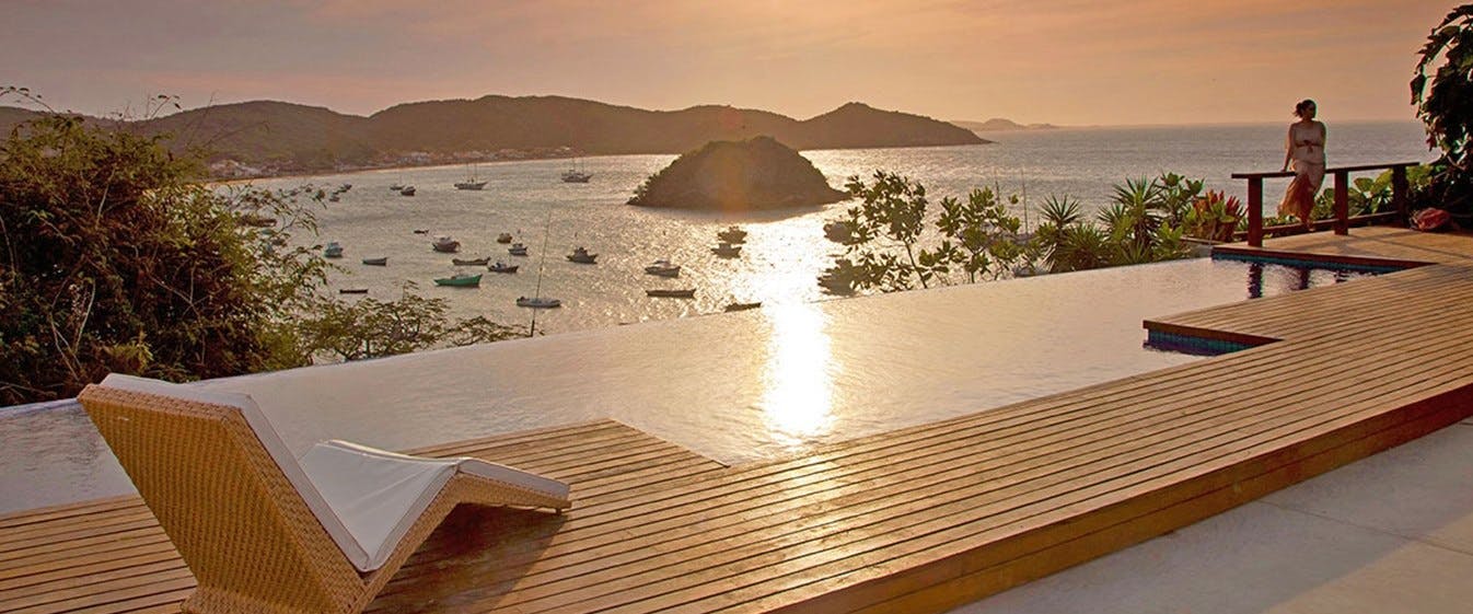 Stunning pool area at Pousada Abracadabra, Brazil