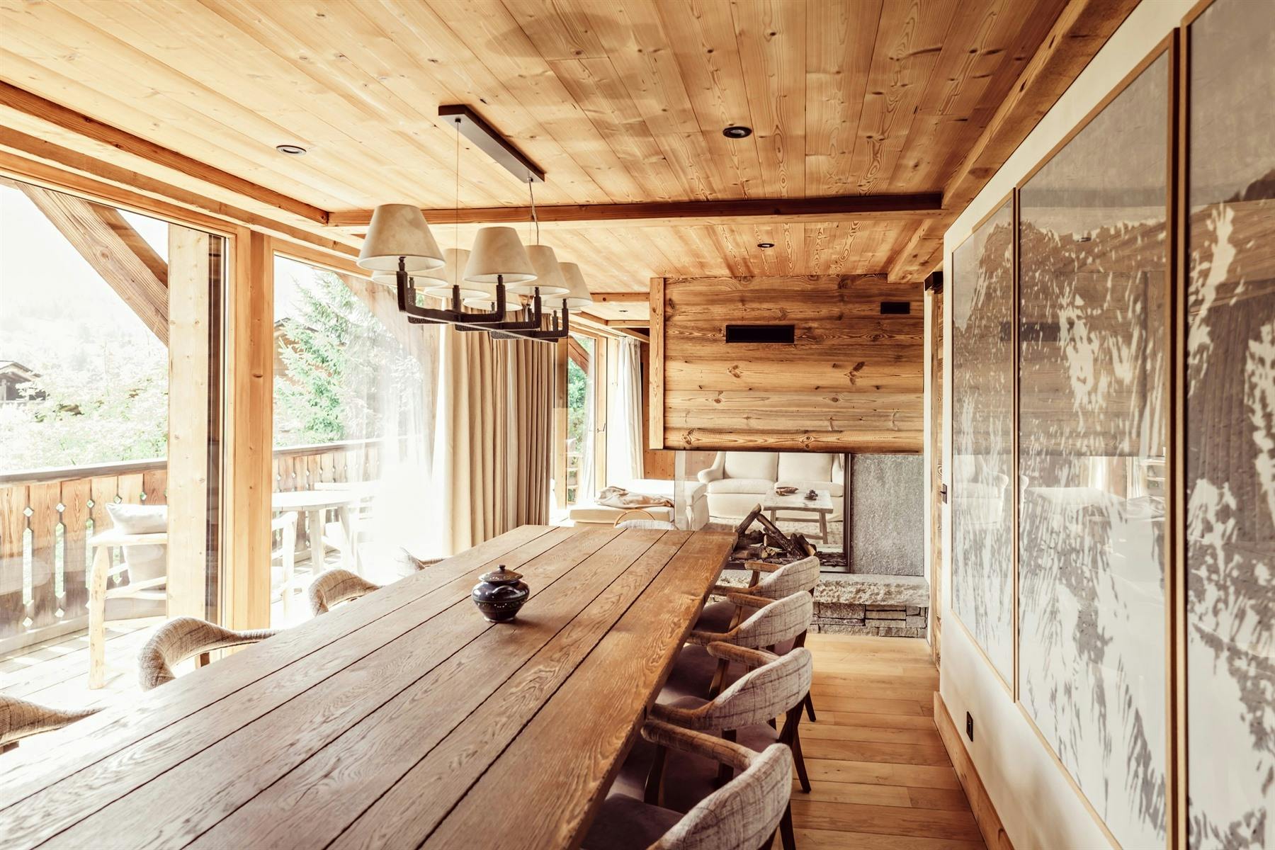 Dining Area, Chalet Eustache, Megève, France
