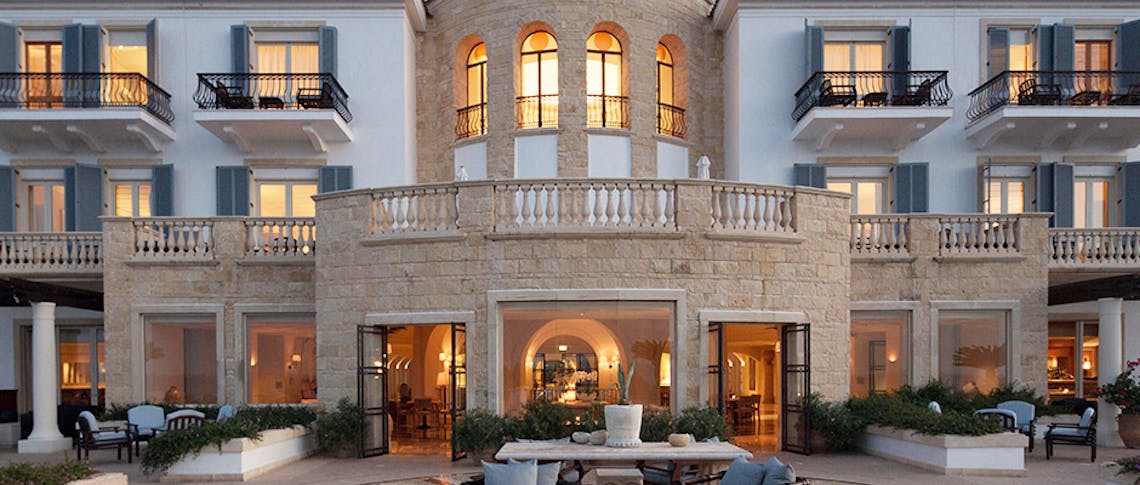 Dining and exterior at Anassa, Cyprus 