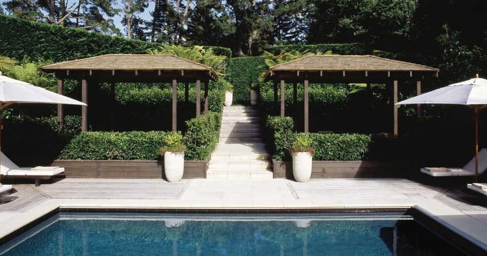 Swimming pool at Huka Lodge Lake Taupo