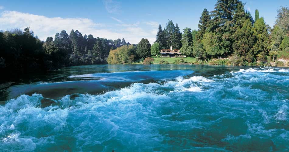 Lake view at Huka Lodge Lake Taupo