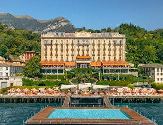Escape to this iconic luxury hotel perched on the edge of Lake Como