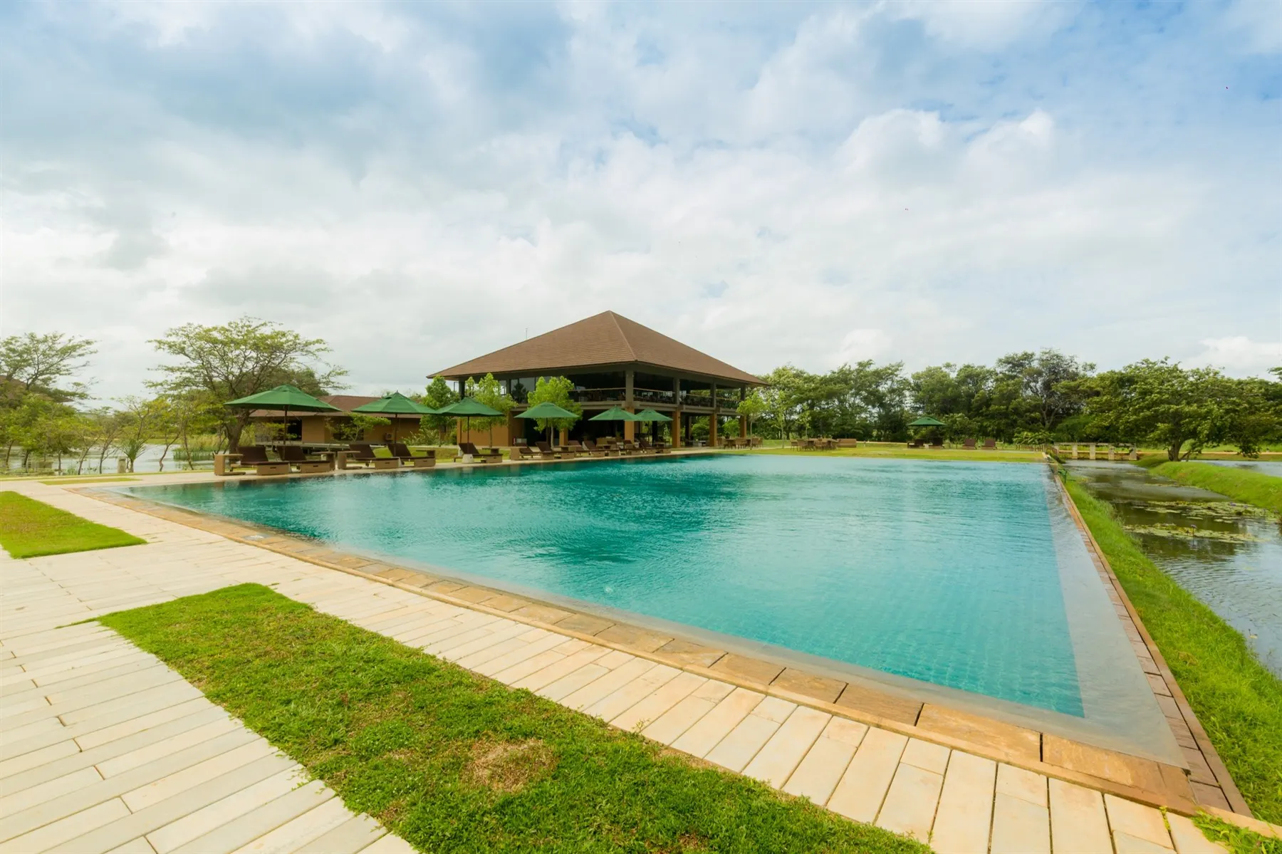 Outdoor Swimming Pool, Water Garden, Sigiriya, Sri Lanka