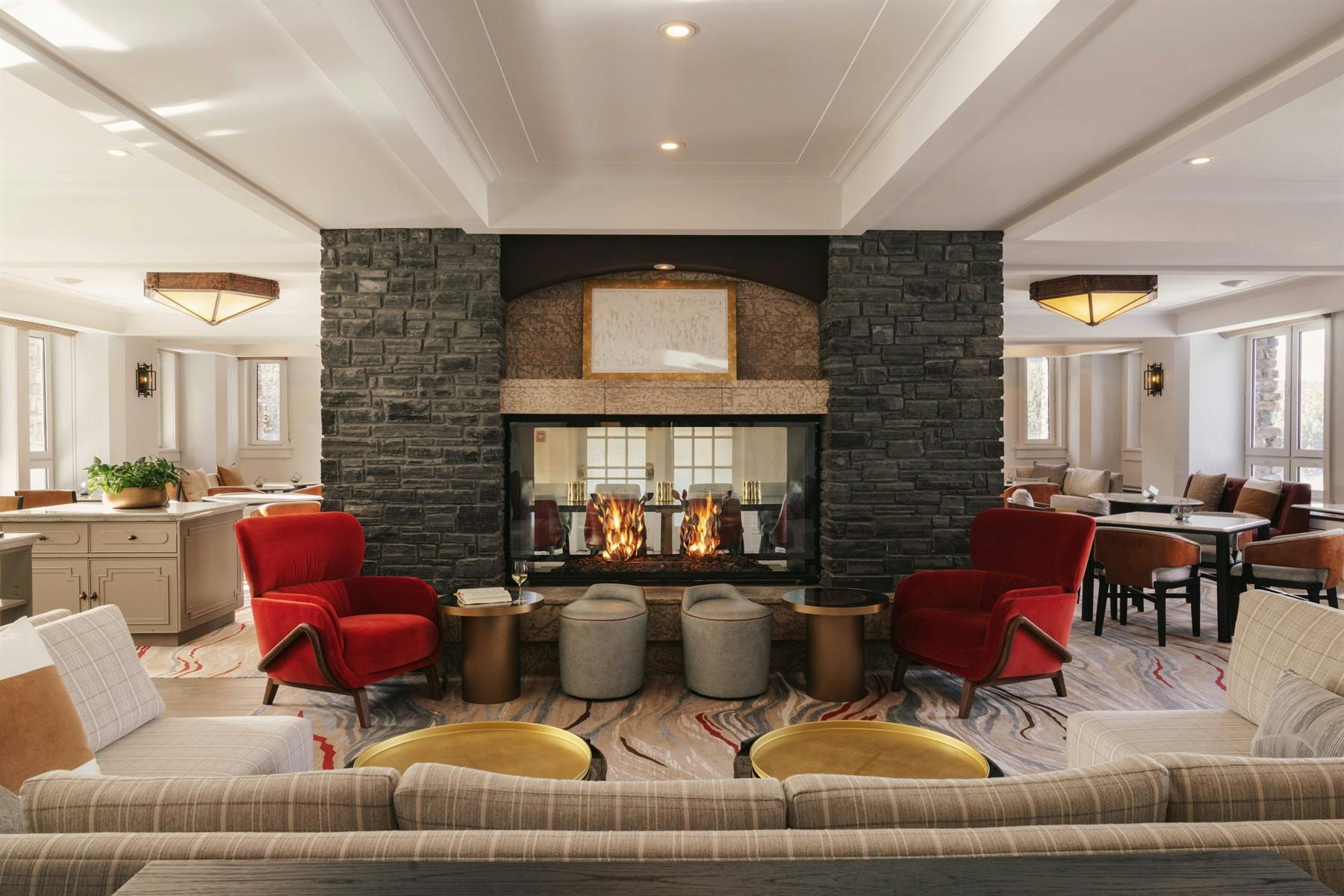 fairmont gold lounge at fairmont banff springs alberta