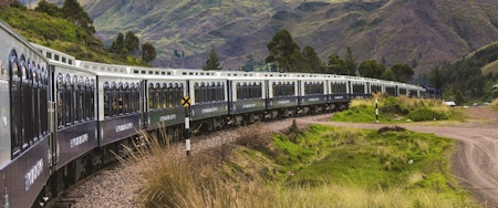 Travelling onboard Belmond train in Peru