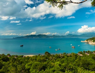Escape to the peace and tranquillity of this luxurious Vietnamese hideaway, accessible only by boat