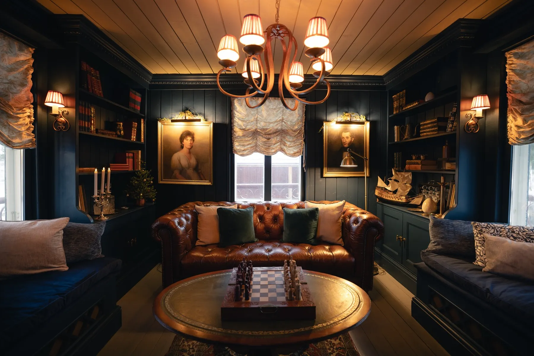 Library at Aino Private Island Hotel