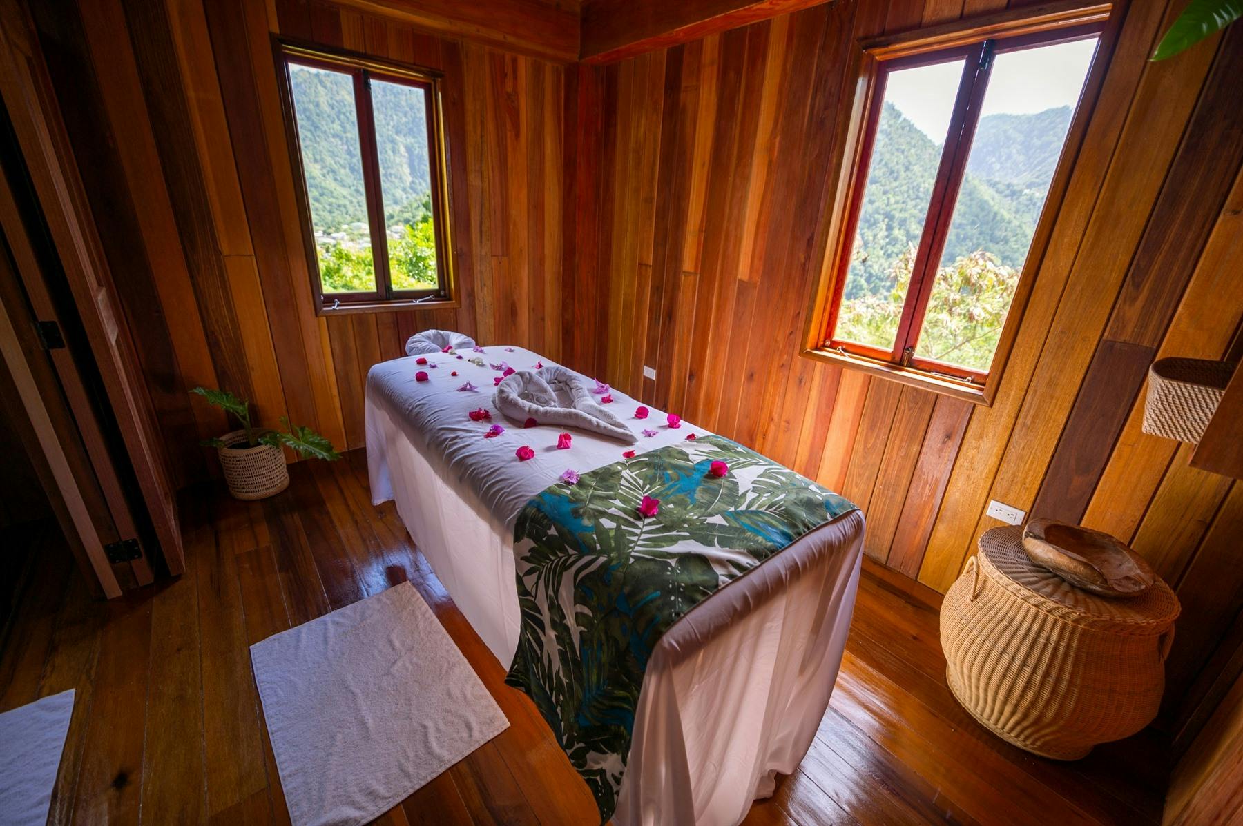 Bamboo Spa Treatment Room, Jungle Bay, Dominica, Caribbean