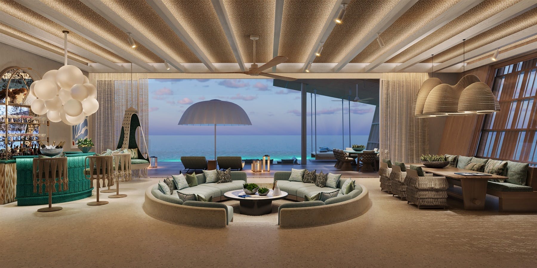 Beach Villa - Living Room 