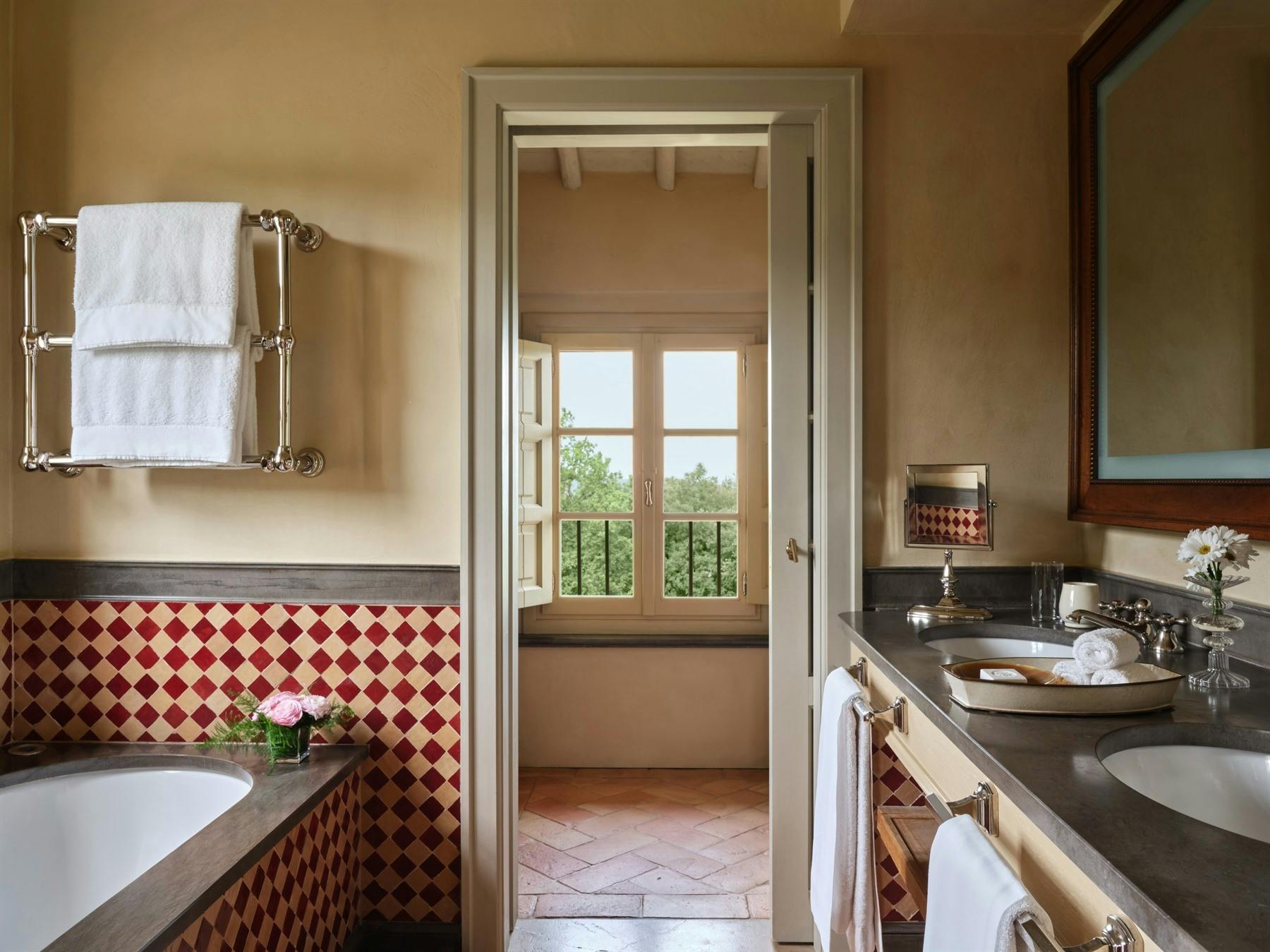 Bathroom, Villa Alba at Rosewood Castiglion Del Bosco