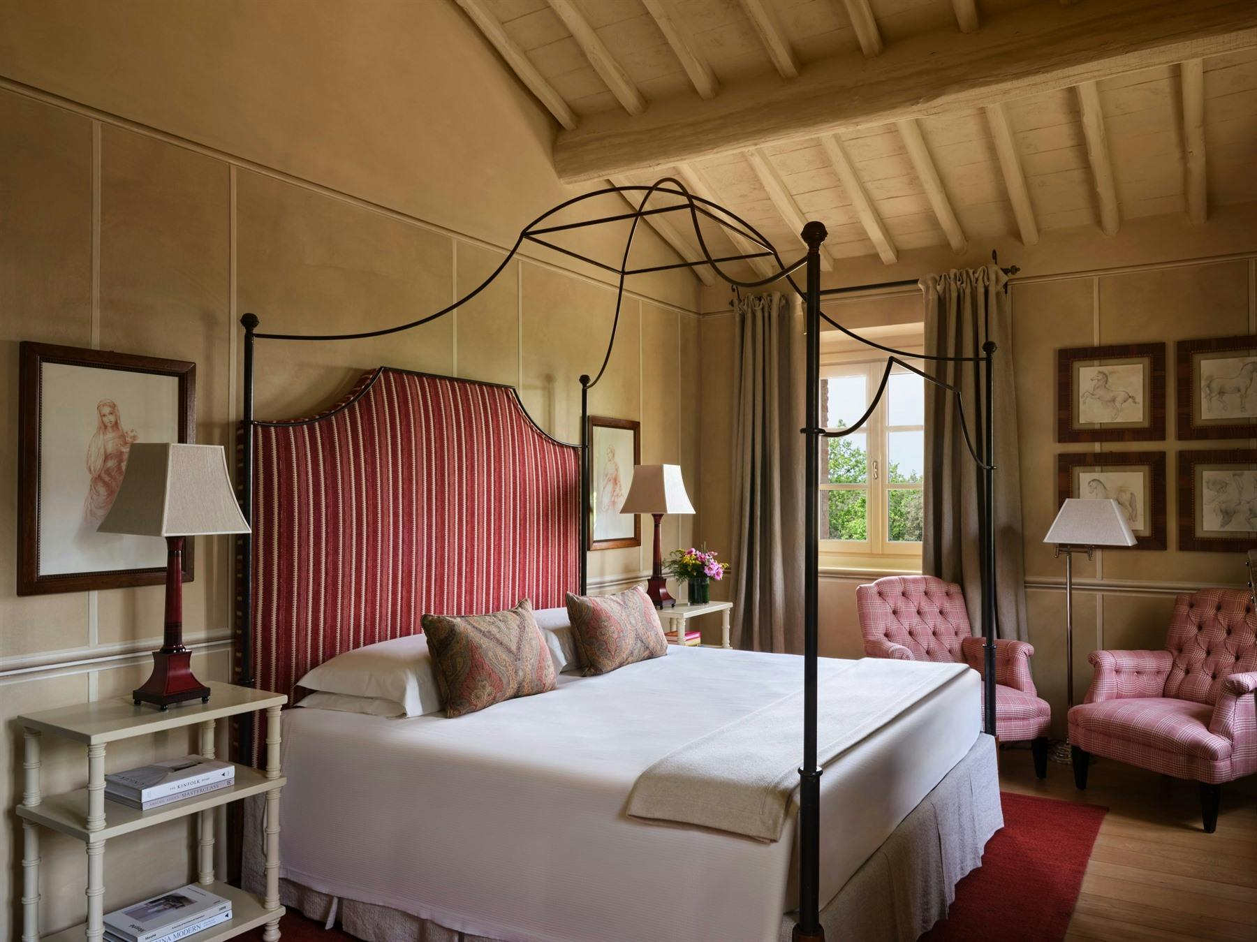 Bedroom, Villa Alba at Rosewood Castiglion Del Bosco