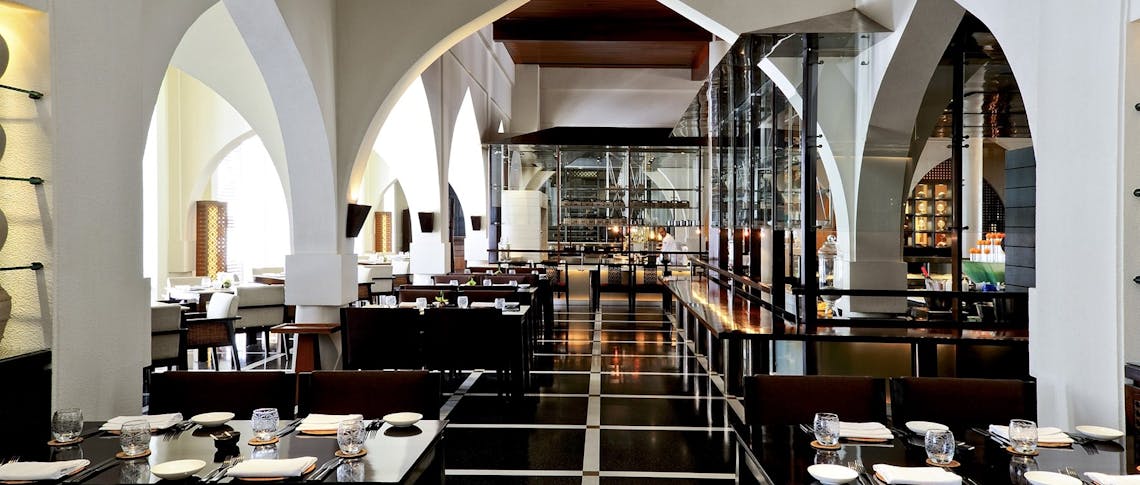 The restaurant main area at The Chedi Muscat, Oman