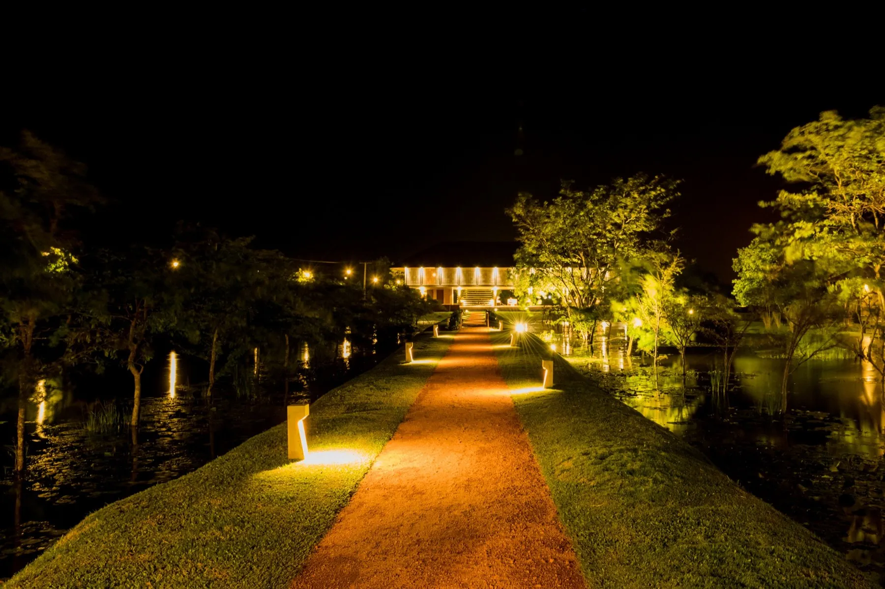 Night View of Water Garden, Water Garden, Sigiriya, Sri Lanka