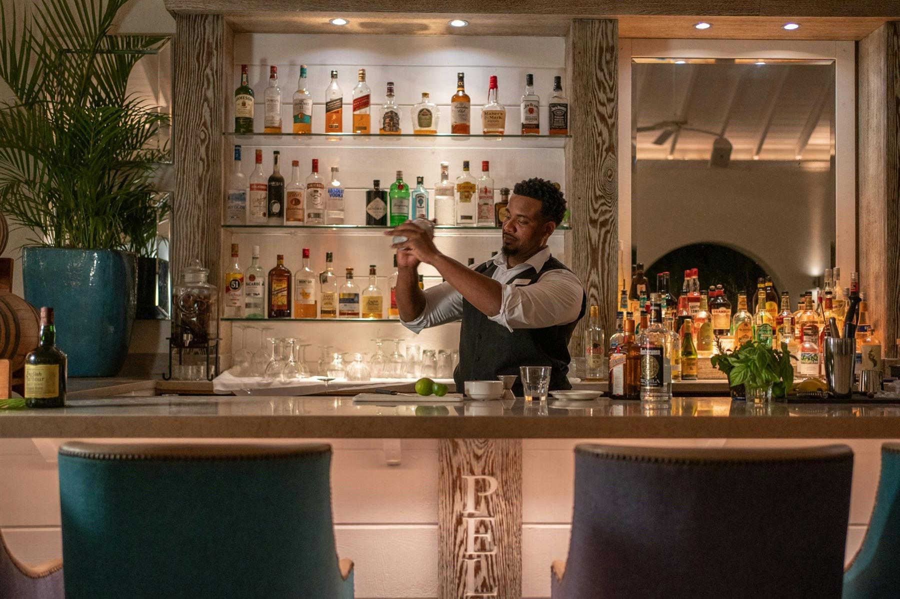 pelican bar at blue waters antigua