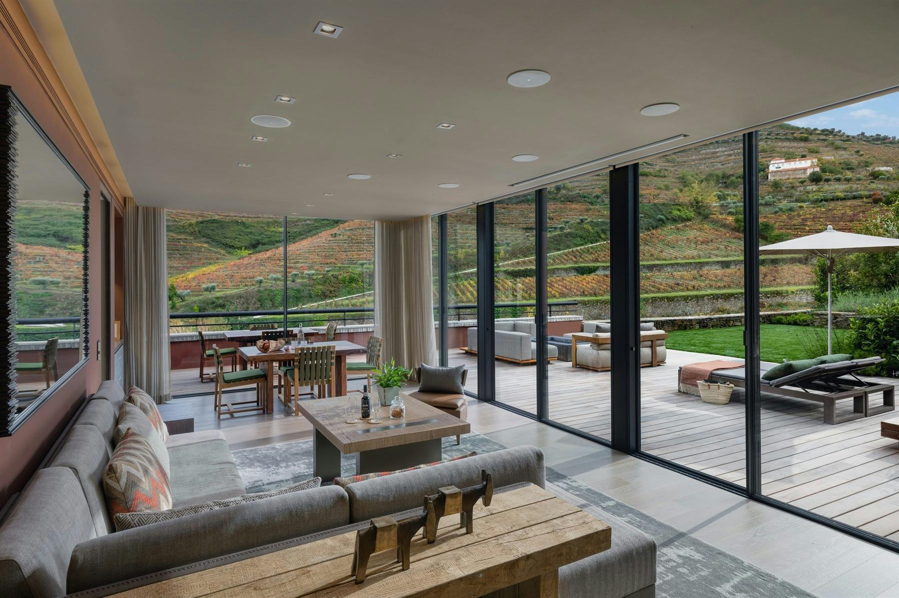Vineyard Garden Suite Living Room, Six Senses Douro Valley, Portugal