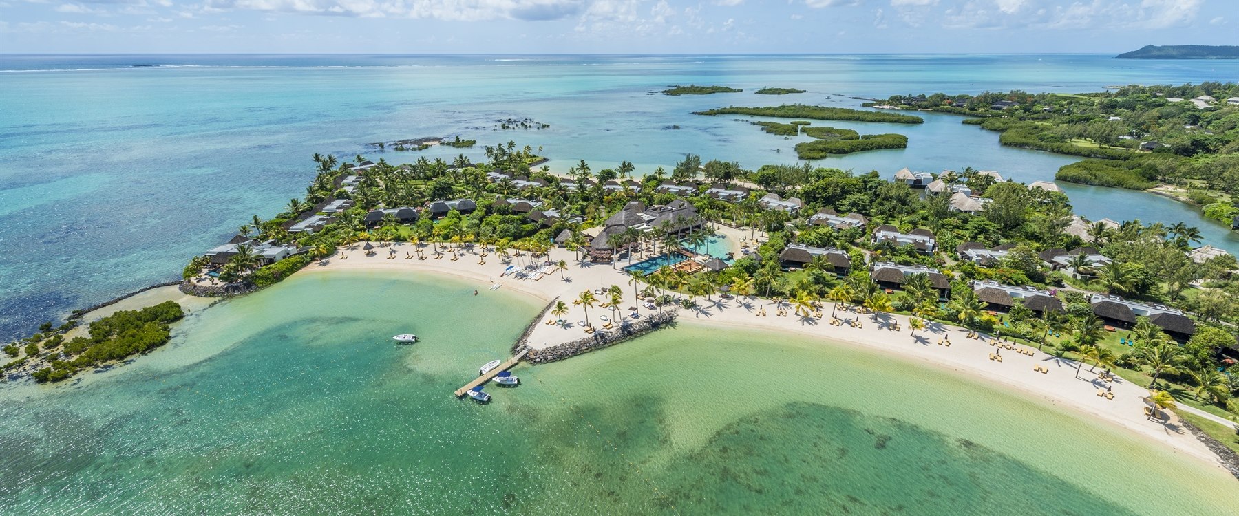 Aerial view of Four Seasons Resort Mauritius at Anahita