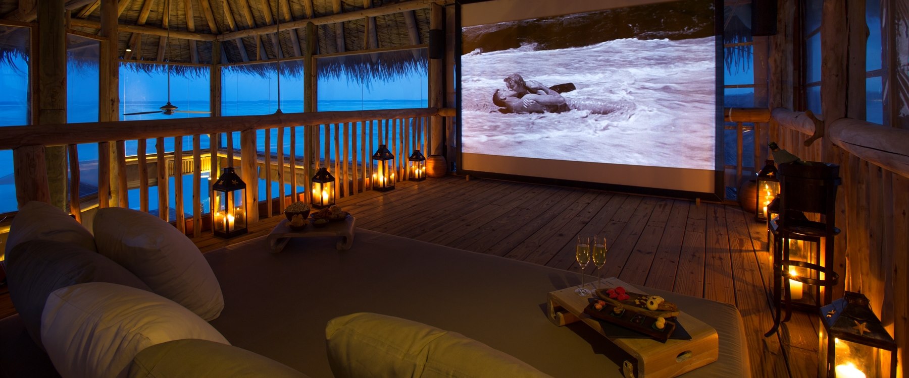 Private Reserve Open Air Cinema at Gili Lankanfushi, Maldives