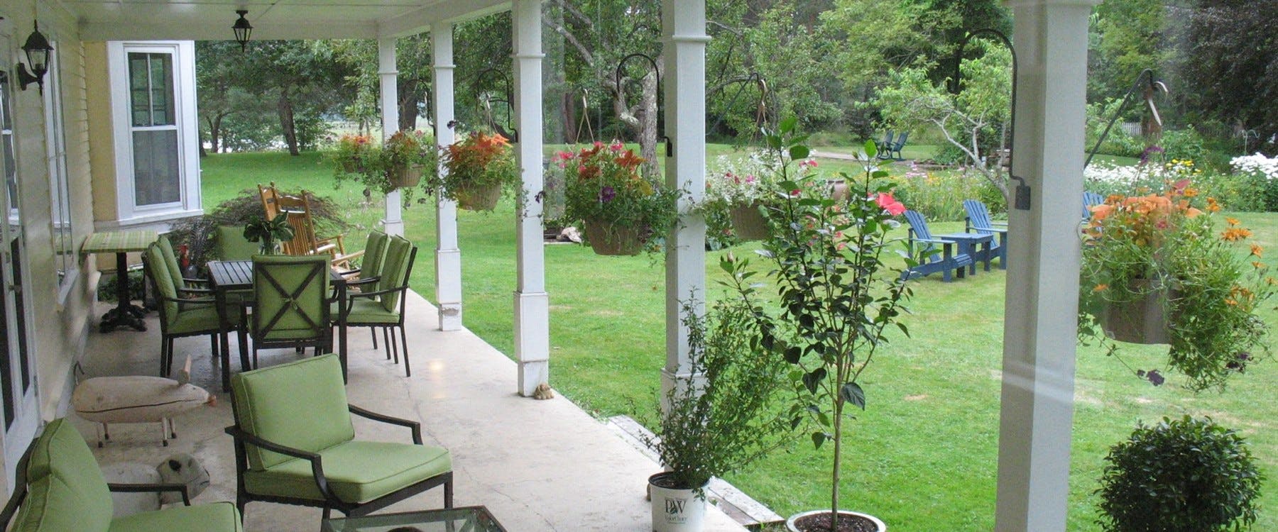 Side veranda at Hillsdale House Inn, Annapolis Royal