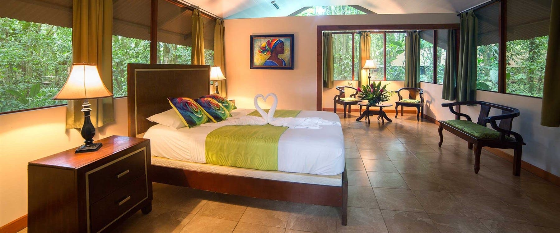 bedroom, Evergreen Lodge