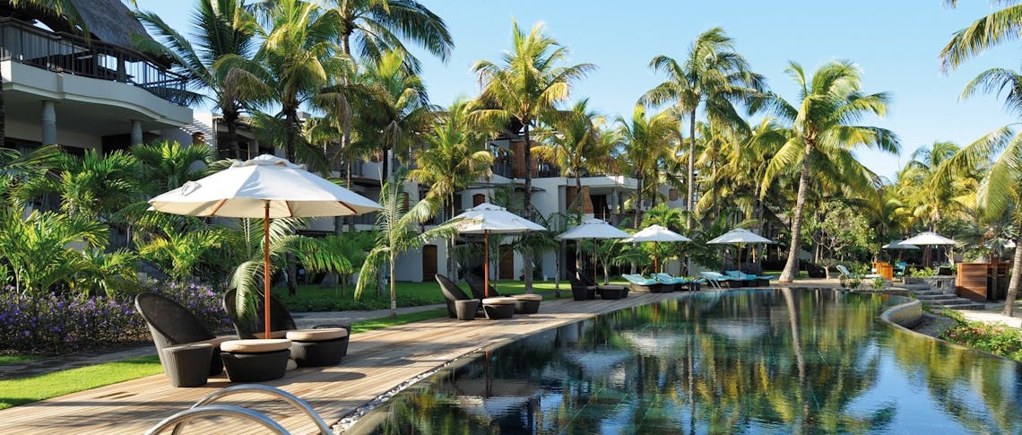 Pool area at Royal Palm Beachcomber Luxury, Mauritius