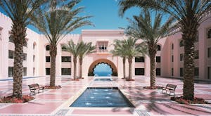 Book early for this exclusive hotel with its own private beach<place>Shangri-La's Al Husn Resort & Spa</place><fomo>46</fomo>
