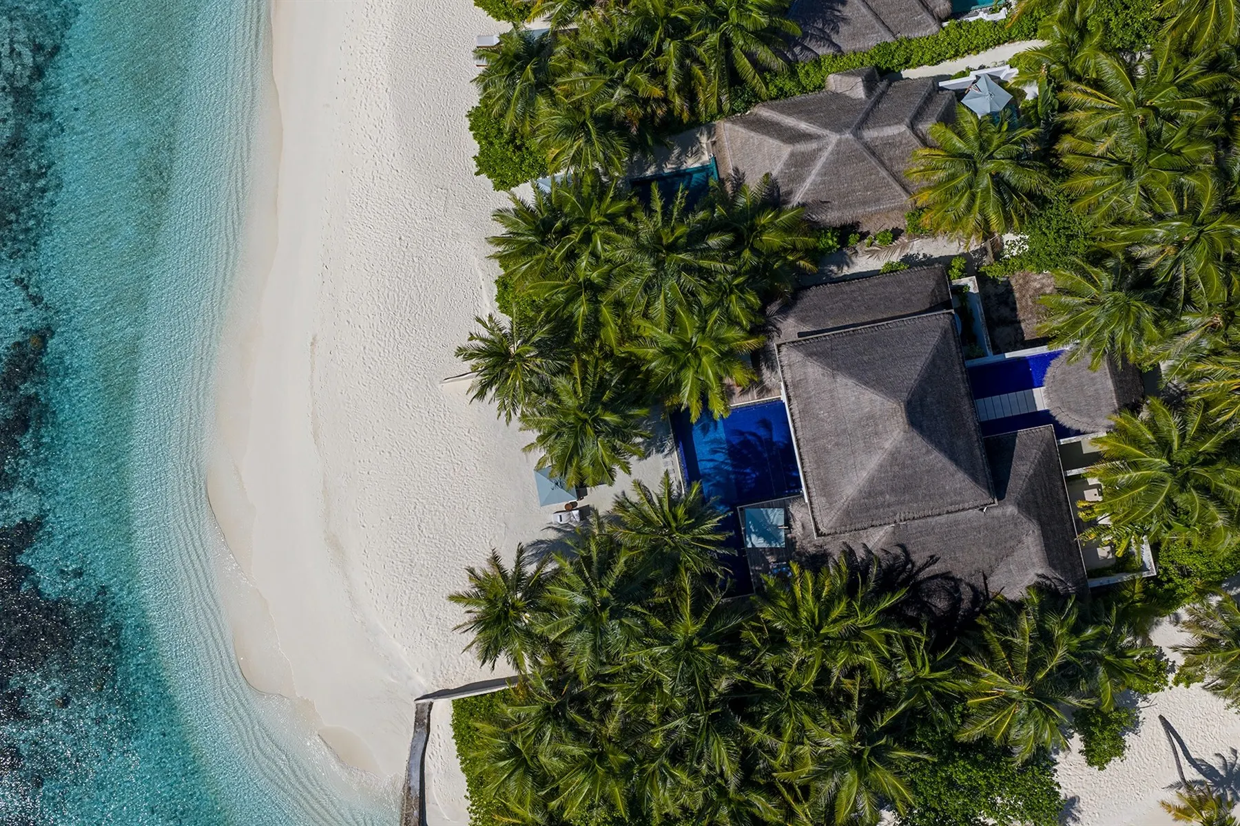 Aerial, Huvafen Fushi, Maldives