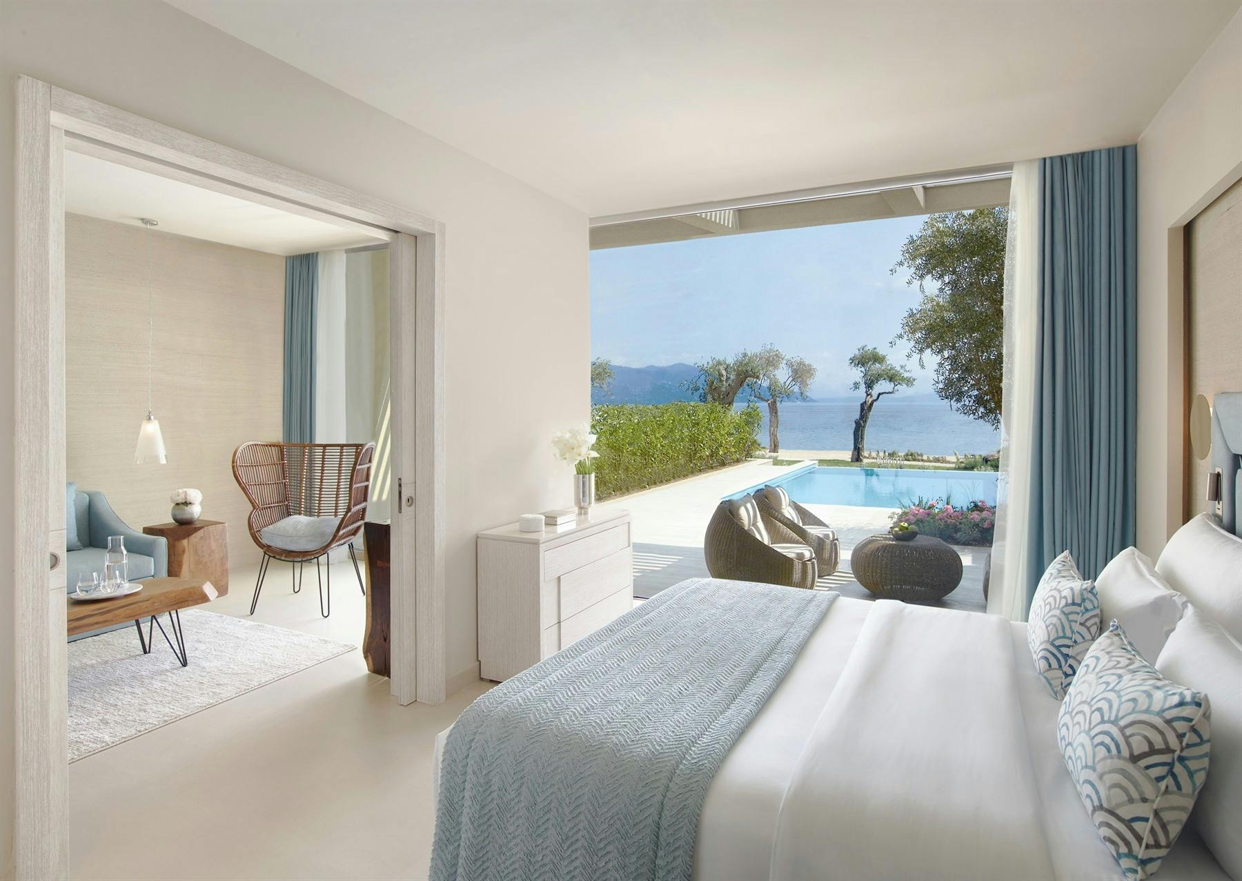 One Bedroom Suite with Private Pool Interior, Ikos Dassia, Corfu, Greece