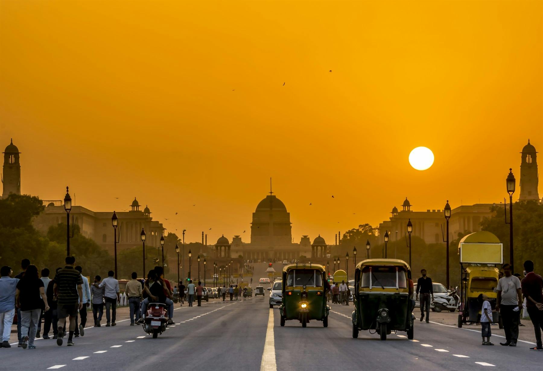 | Arrive in Delhi, India by Flight 