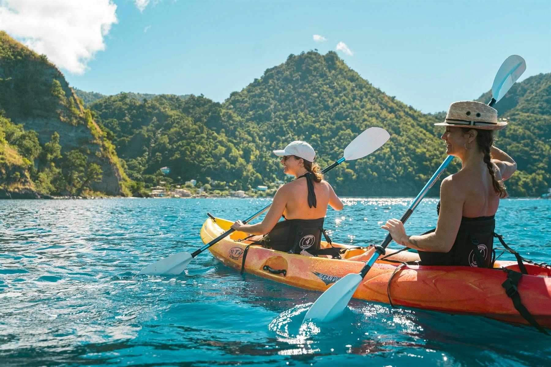 Open Sea Kayaking, Jungle Bay, Dominica, Caribbean