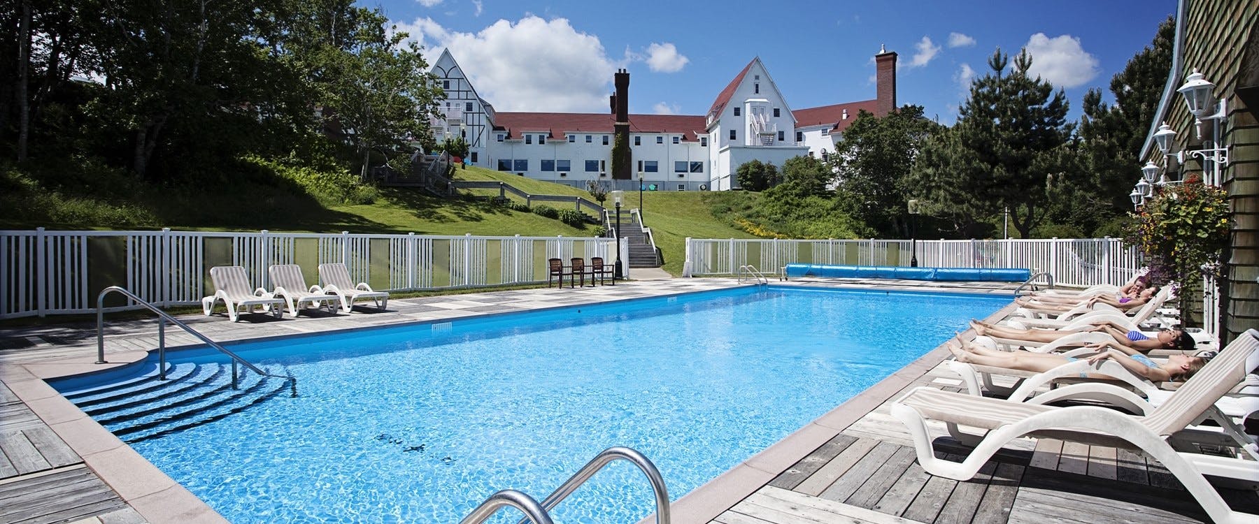 Exterior and pool at Keltic Lodge at The Highlands