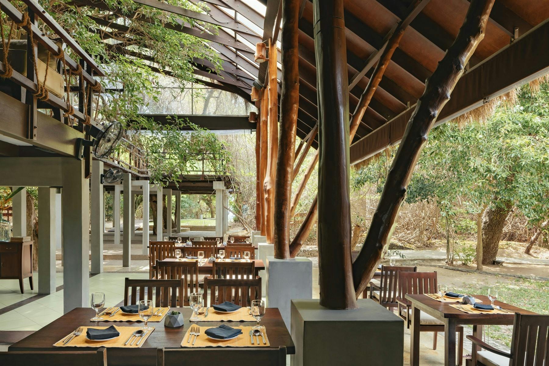 Main restaurant at Uga Jungle Beach