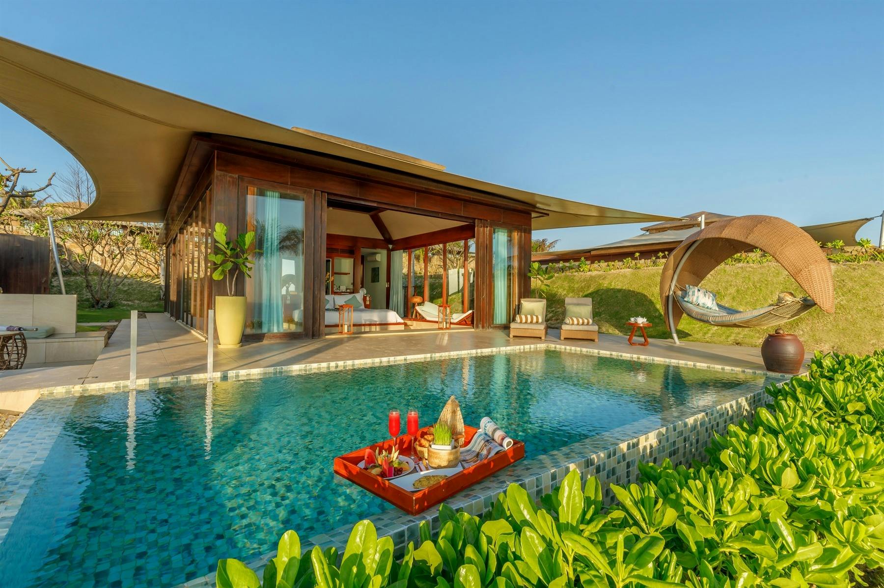 Floating Breakfast at Fusion Resort Cam Ranh