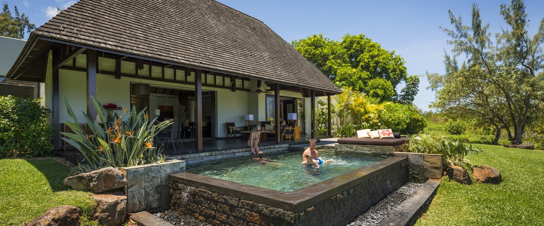 Private swimming pool at Four Seasons Resort Mauritius at Anahita