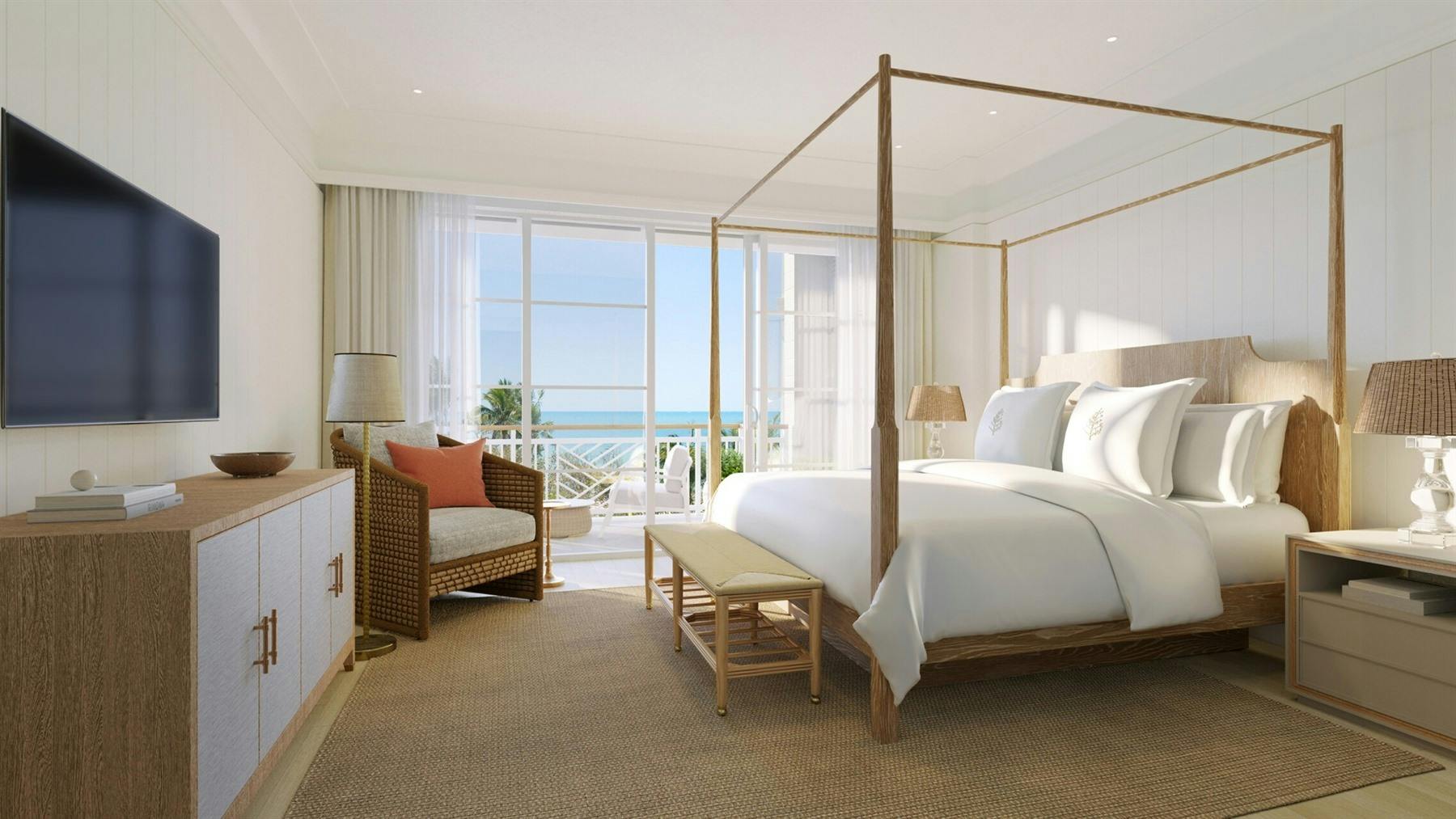 partial ocean-view one-bedroom suite